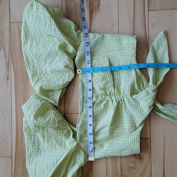 ZARA Gingham crop top - Picture 10 of 12